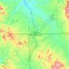 Topografische kaart Heroica Nogales, hoogte, reliëf