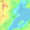 Topografische kaart Ulsnisland, hoogte, reliëf