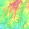Topografische kaart el Desert del Sàhara, hoogte, reliëf