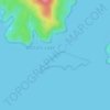 Topografische kaart Goodwin Sands, hoogte, reliëf