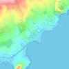 Topografische kaart El Cabezo, hoogte, reliëf