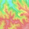 Topografische kaart Sivens, hoogte, reliëf