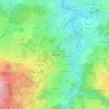Topografische kaart Doméranges, hoogte, reliëf