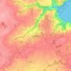 Topografische kaart Kerlabia, hoogte, reliëf