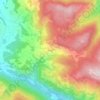 Topografische kaart Rinegg, hoogte, reliëf
