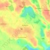 Topografische kaart Kleszczyn, hoogte, reliëf