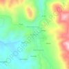 Topografische kaart Nahuinlla, hoogte, reliëf