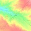 Topografische kaart Cahuachi, hoogte, reliëf