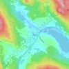 Topografische kaart Ullånger, hoogte, reliëf