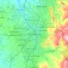 Topografische kaart Macclesfield, hoogte, reliëf