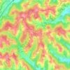 Topografische kaart Hart, hoogte, reliëf