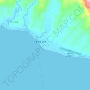 Topografische kaart Centro I, hoogte, reliëf