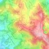 Topografische kaart Albarrada, hoogte, reliëf