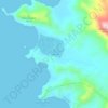 Topografische kaart Zapotal, hoogte, reliëf