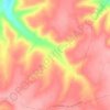 Topografische kaart Los Montes, hoogte, reliëf