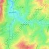 Topografische kaart Deidenberg, hoogte, reliëf