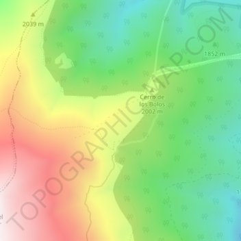 Topografische kaart El Jaral, hoogte, reliëf