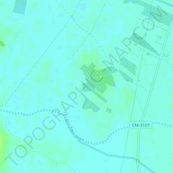 Topografische kaart Cuaco, hoogte, reliëf