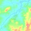Topografische kaart Auriverde, hoogte, reliëf