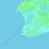Topografische kaart La Joie, hoogte, reliëf