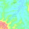 Topografische kaart El Guadual, hoogte, reliëf