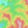 Topografische kaart Mirador Martínez-Falero, hoogte, reliëf