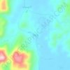 Topografische kaart Kat Ta Lu, hoogte, reliëf