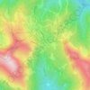Topografische kaart Turracher Höhe, hoogte, reliëf
