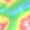Topografische kaart Grawa Wasserfall, hoogte, reliëf