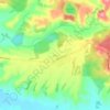 Topografische kaart Ohai, hoogte, reliëf