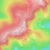 Topografische kaart Le Tanet, hoogte, reliëf
