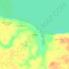Topografische kaart Adriano, hoogte, reliëf