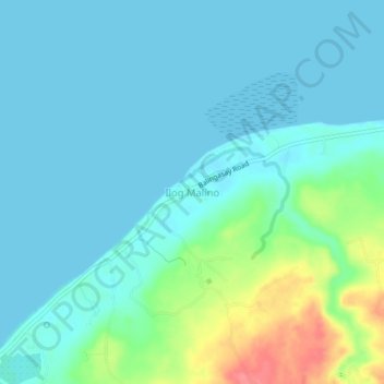 Topografische kaart Ilog Malino, hoogte, reliëf