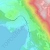 Topografische kaart Kalkan, hoogte, reliëf