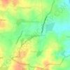 Topografische kaart Mahal Chaudadenahalli, hoogte, reliëf