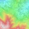 Topografische kaart Roncoscaglia, hoogte, reliëf