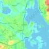 Topografische kaart Avaldsnes, hoogte, reliëf