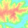 Topografische kaart Xenia, hoogte, reliëf