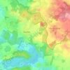 Topografische kaart Dweerbeek, hoogte, reliëf
