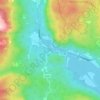 Topografische kaart Vinjesvingen, hoogte, reliëf