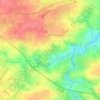 Topografische kaart La Vaubaillou, hoogte, reliëf
