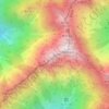 Topografische kaart Gendarme, hoogte, reliëf