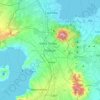Topografische kaart Tanauan, hoogte, reliëf