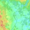 Topografische kaart Lipusz, hoogte, reliëf