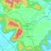 Topografische kaart Sawantwadi, hoogte, reliëf