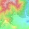 Topografische kaart Karşılar, hoogte, reliëf