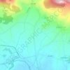 Topografische kaart La Vinuela, hoogte, reliëf