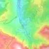 Topografische kaart La Calera del Prado, hoogte, reliëf