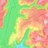 Topografische kaart Veillac, hoogte, reliëf