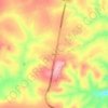 Topografische kaart Cocal, hoogte, reliëf